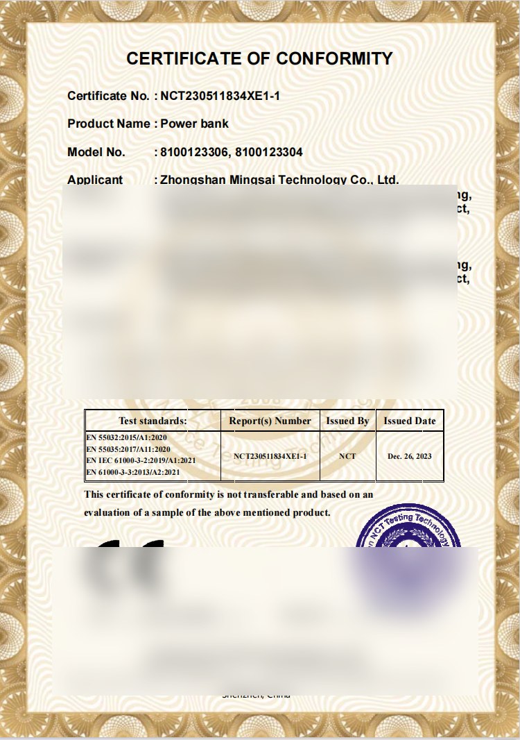 CE Certificate certificate