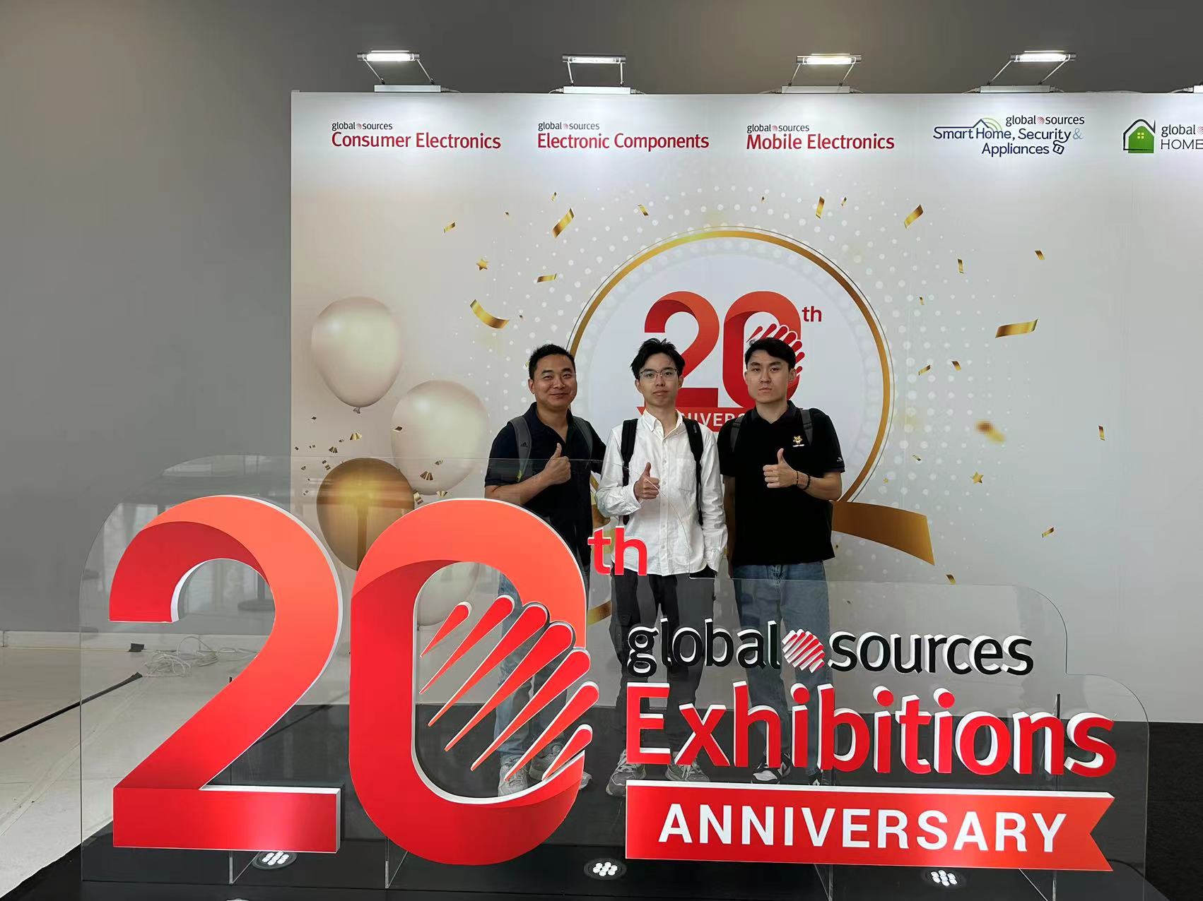 Customer meeting at exhibition